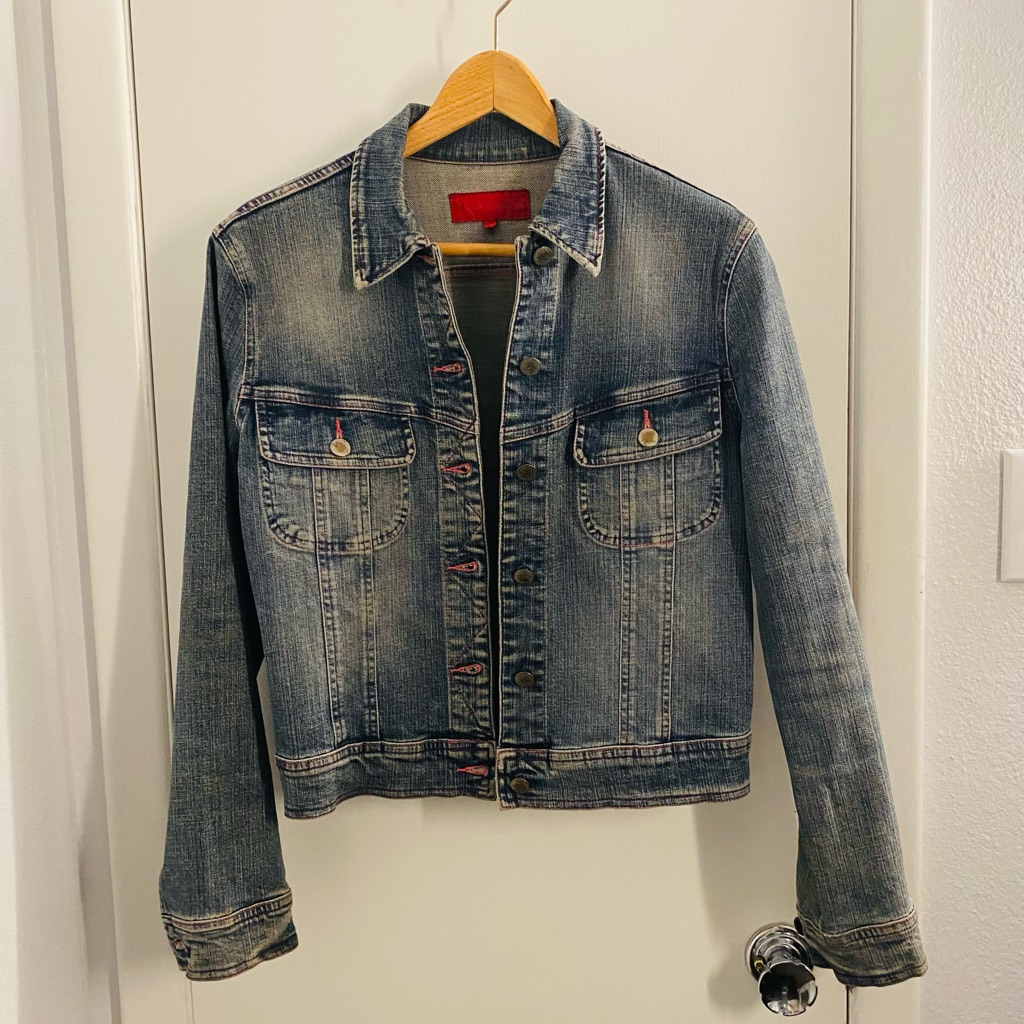 Fcuk Cropped Jean Jacket M